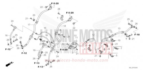FLEXIBLE DE FREIN/TUYAU DE FREIN GL1800DAP de 2023